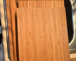 Bamboo Serving Tray with Integrated Cutting Board
