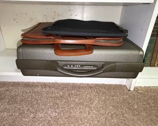 Samsonite Hard-Shell Attache and Leather Portfolio Set