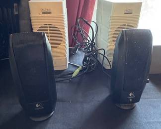 Mixed Vintage Multimedia Speaker Lot (Altec Lansing and Logitech S120)