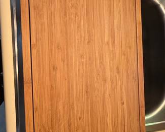 Bamboo Serving Tray with Integrated Cutting Board