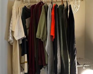 Estate Lot of Men's Casual Apparel and Footwear