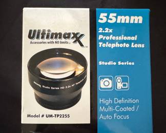 Ultimaxx 55mm 2.2x Professional Telephoto Lens