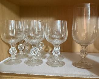 Bohemia Crystal "Claudia" Diamond-Stem Stemware Collection