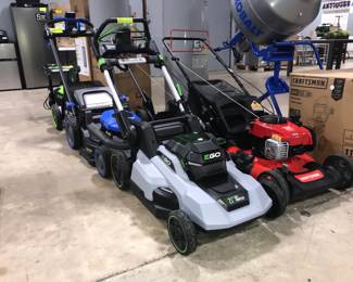 ELECTRIC AND GAS LAWN MOWERS