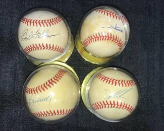 BOB FELLER AND OTHER AUTOGRAPHED BASEBALLS