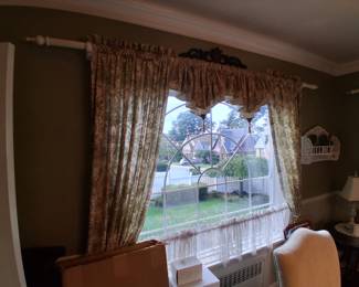 Beautiful hand made Dining Room Drapes