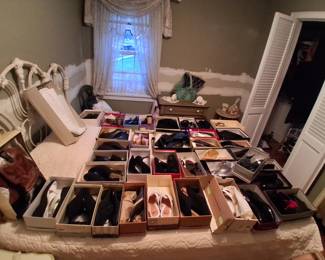 Large Women's shoe and boot collection; size 9, mostly new