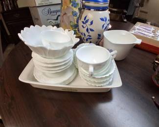 Vintage milk glass