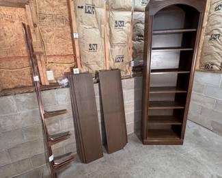 Book case and shelving unit w/shelves