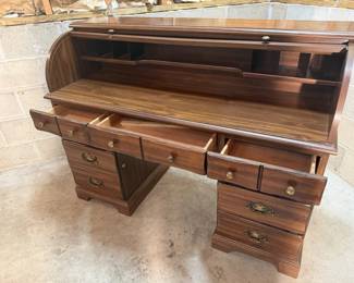 Vintage Roll-up Executive Office Desk