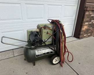 SEARS Industrial air compressor; includes XL air hose