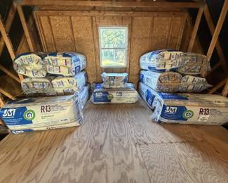 R13 Attic Insulation (QTY 14); R19 (Qty 3) and R30 (Qty 1) Packages (new & in original packaging) ) 