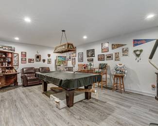 Everything in this room is being sold.  Including, all the memorabilia on the walls.