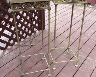Iron plant stands