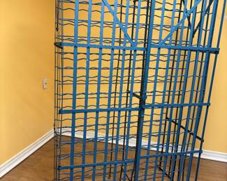 Rigidex 1930’s French Industrial 200 bottle wine rack cage