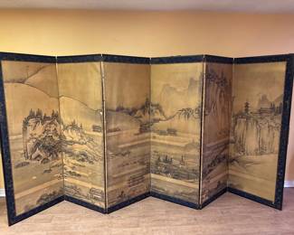 6 panel Japanese Screen