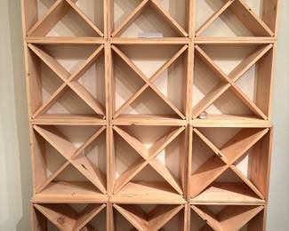 Wine boxes storage display