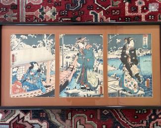 Japanese Woodblock by Utagawa Yoshiku