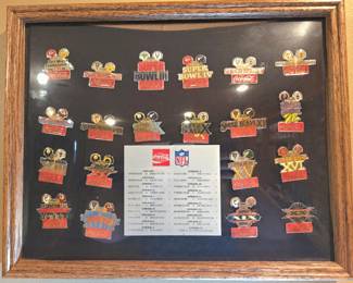 NFL pin collection