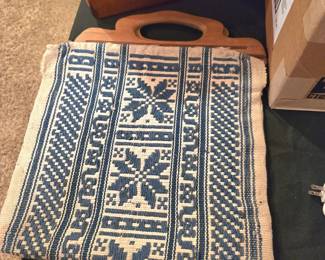 Vintage knitting bag