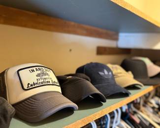 Huge collection of baseball style caps