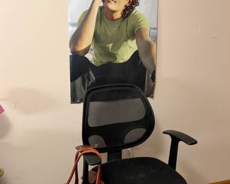 Office desk chair poster