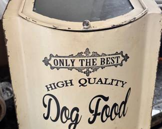 Decorative dog food, storage container