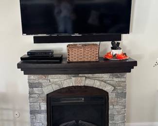 Electric fireplace and TV