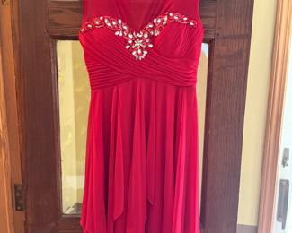 Dazzling red party dress