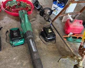 Garden blower and Weedwhacker