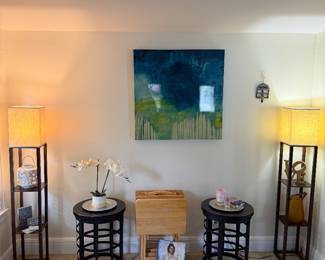 Lamp shelves, and end tables
