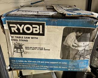 Ryobi tablesaw with stand