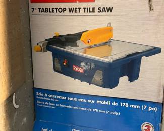 Ryobi tile saw wet