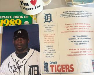 Craig Monroe signed picture 