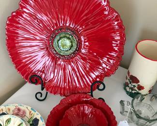 Fleur rouge poppy set 