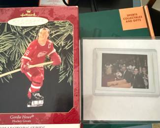 Signed Gordon Howe ornament 
