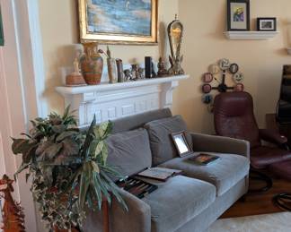 couch, art