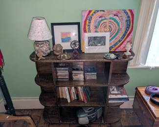 books, shelves