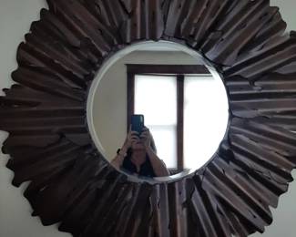 Large Metal Framed Mirror