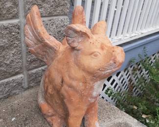 Terra Cotta Flying Pig