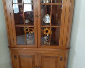 Beautiful Maple Corner Cabinet
