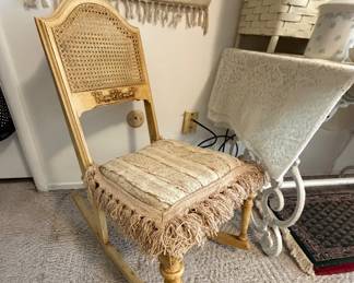 Petite rocker that matches the bed.