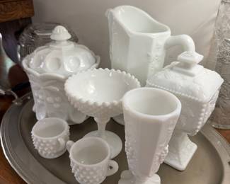 Milk glass.