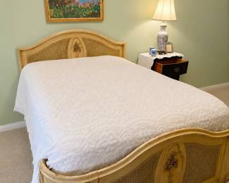 Lovely full size bed with newer clean mattress.