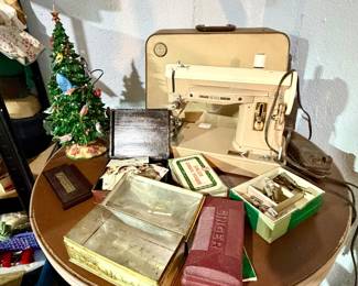 Singer sewing machine.