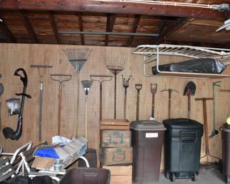 gardening equipment, gas edger (not shown)