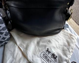 AuthenticCoach hobo shoulder bag, black by Zoe and duster bag