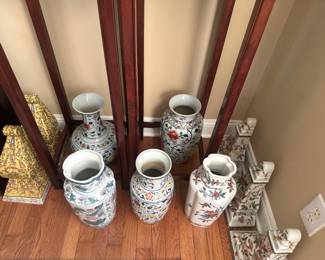 Vases and Porcelain Wall Shelves