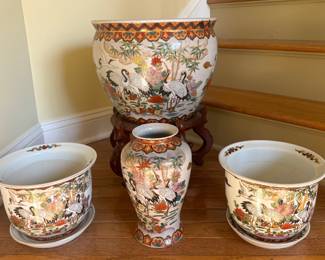Collection of Planters and Vase