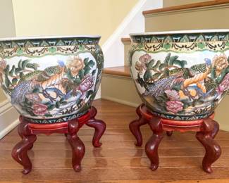 Pair of Planters with Stands